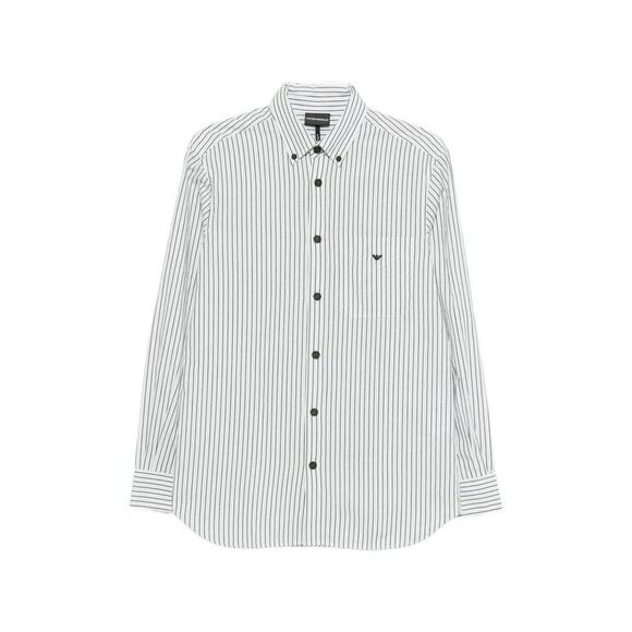 EMPORIO ARMANI Men's Long-Sleeve Dress Shirt Men CLEAR BLUE Shirts